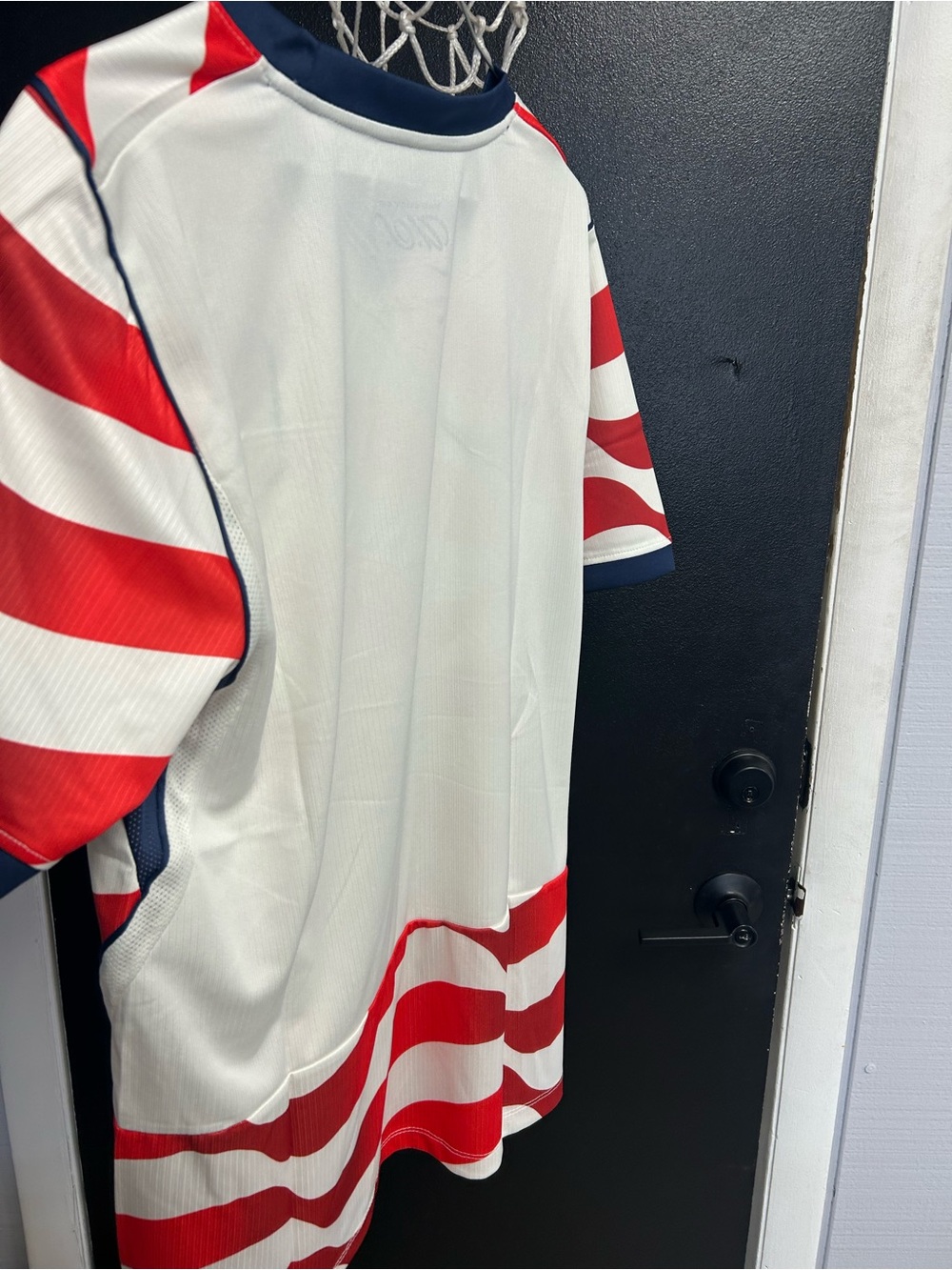 Nike Red & White USA Wave Stripe Soccer Jersey - Picture 6 of 10